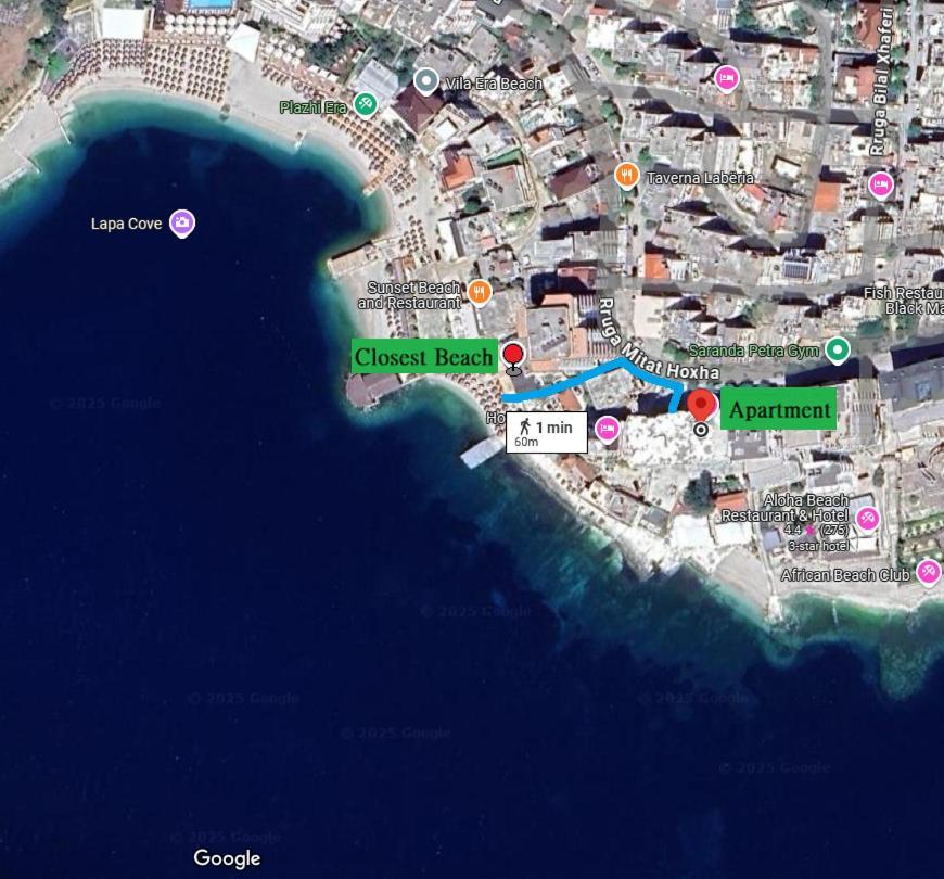 The Hill Sea View Apartment Saranda Kültér fotó